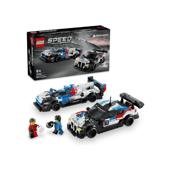 LEGO Speed Champions BMW M4 GT3 & Hybrid V8 76922 Buildable Race Car Set for Kids 9+