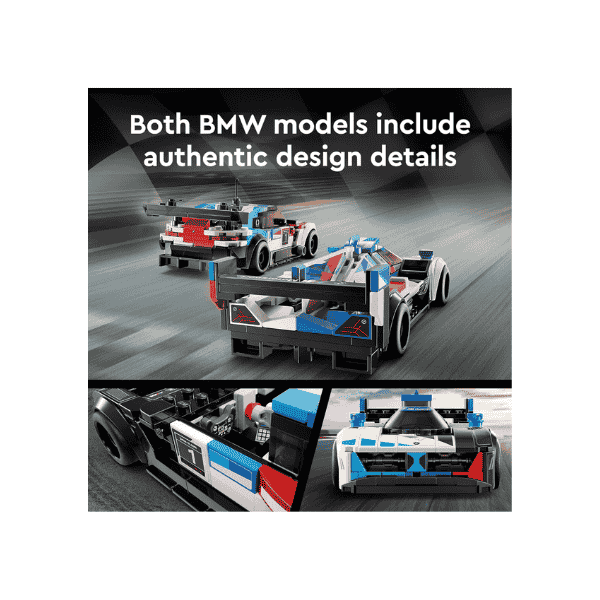 LEGO Speed Champions BMW M4 GT3 & Hybrid V8 76922 Buildable Race Car Set for Kids 9+