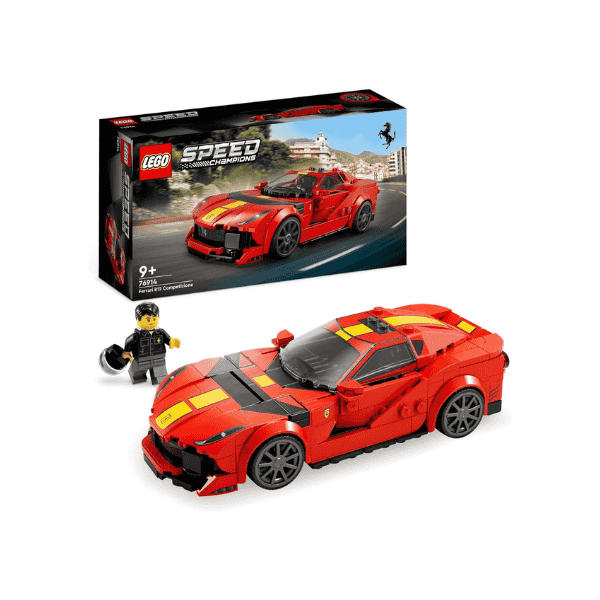 LEGO® Speed Champions Ferrari 812 Competizione 76914 Sports Car Kit for Ages 9+ Includes Driver Minifigure.