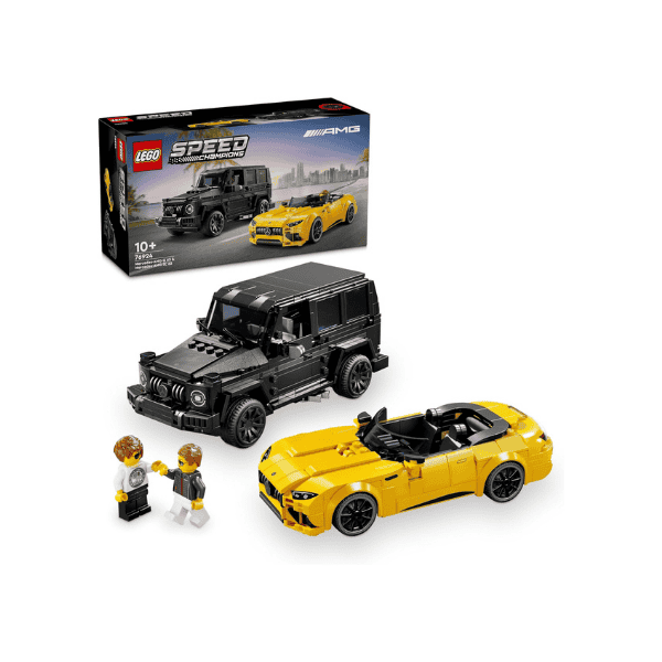 LEGO Speed Champions Mercedes AMG G 63 & SL 63 76924 Car Set with 2 Minifigures for Kids 10+