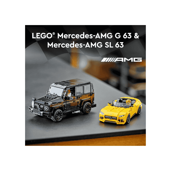 LEGO Speed Champions Mercedes AMG G 63 & SL 63 76924 Car Set with 2 Minifigures for Kids 10+