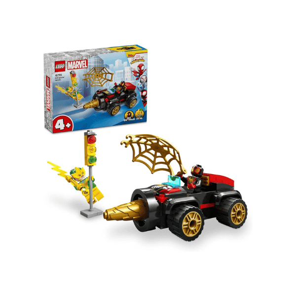 LEGO® Spidey Drill Spinner 10792 Spider Man Vehicle & 2 Minifigures For Kids 4+