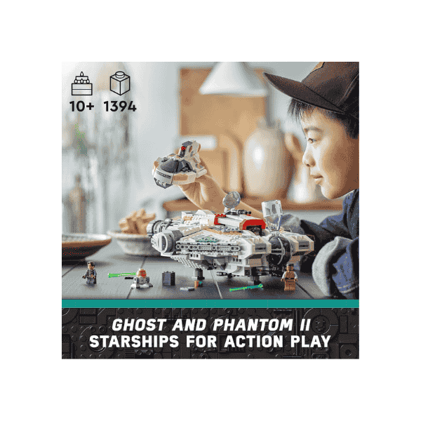 LEGO Star Wars Ghost & Phantom II 75357 Ahsoka Vehicles 5 Characters, Ages 10+