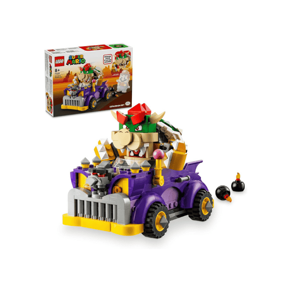 LEGO® Super Mario Bowser's Muscle Car Expansion Set 71431 Collectible Toy for Kids with Character Figure for Ages 8+