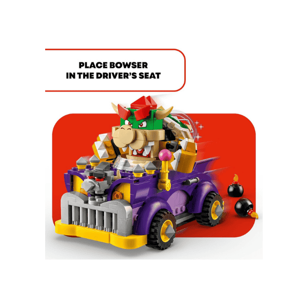 LEGO® Super Mario Bowser's Muscle Car Expansion Set 71431 Collectible Toy for Kids with Character Figure for Ages 8+