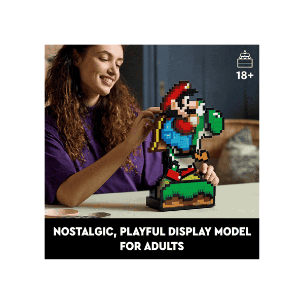 LEGO® Super Mario 71438 Mario & Yoshi Collectible Set Pixelated Figures and Fun Décor for Adult Fans