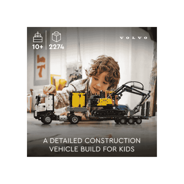 LEGO® Technic Volvo FMX Truck & EC230 Excavator 42175 Heavy Duty Toy for Kids 10+