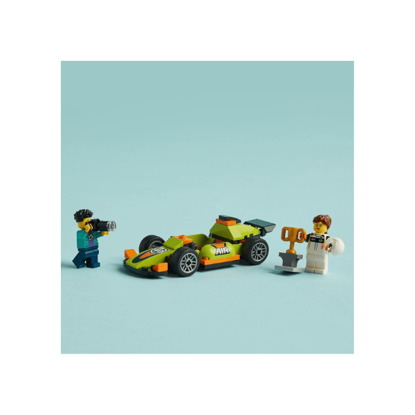 LEGO® City Green Race Car 60399 Classic Vehicle Kit with Minifigures for Kids 4+