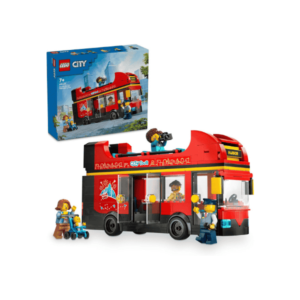 LEGO® City Double Decker Bus 60407 Toy Set for Kids 7+Includes 5 Characters with Baby and Buggy