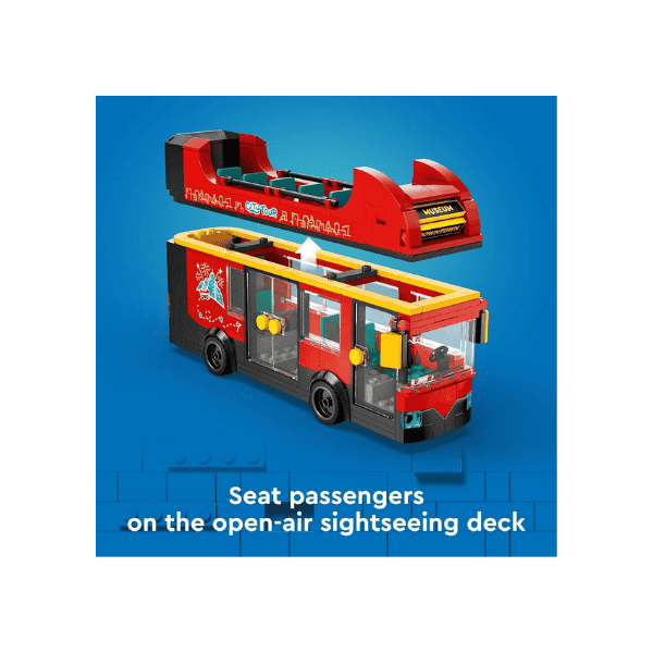 LEGO® City Double Decker Bus 60407 Toy Set for Kids 7+Includes 5 Characters with Baby and Buggy