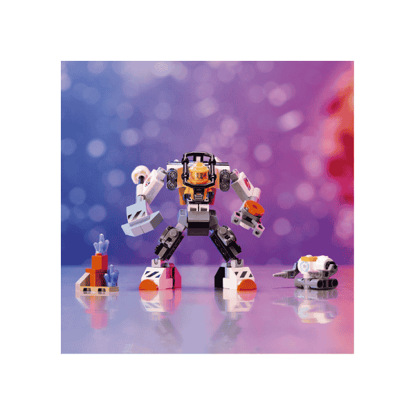 LEGO® City Space Construction Mech 60428 Toy for Kids 6+ with Pilot Minifigure and Robot Figure for Imaginative Play