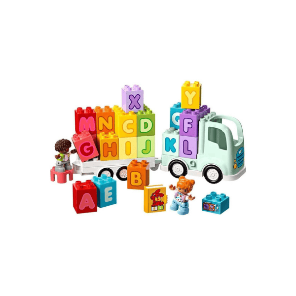 LEGO® DUPLO Town Alphabet Truck 10421 ABC Toy for Kids 2+ with Trailer and Figures