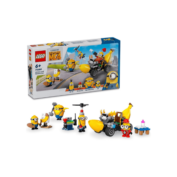 LEGO® Despicable Me Minions Banana Car 75580 Fun Playset for Kids 6+