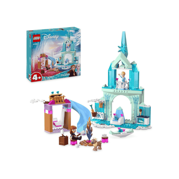 LEGO Disney Princess Elsa's Frozen Castle 43238 Buildable Toy Set with Elsa and Anna for Ages 4+