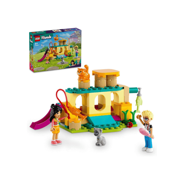 LEGO® Friends Cat Playground Adventure 42612 Toy Set for Kids 5+ with Olly & Liann