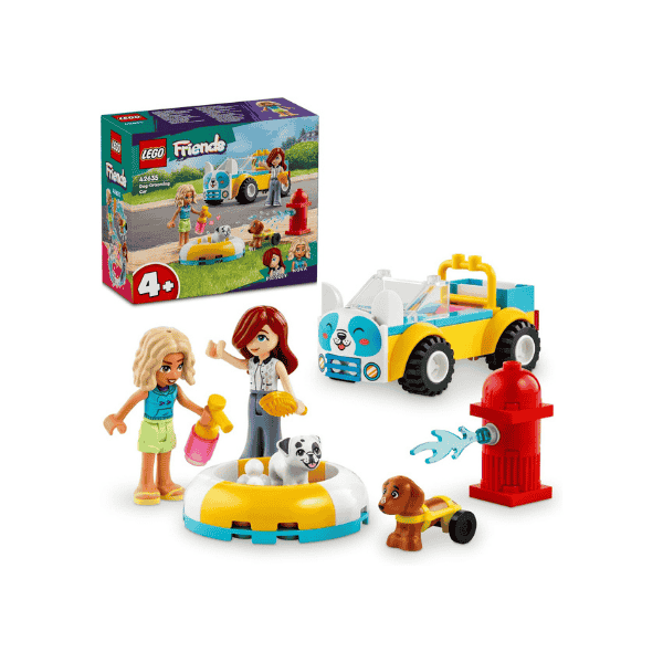 LEGO® Friends Dog Grooming Car 42635 Vehicle Playset for Kids 4+with 2 Mini Dolls and 2 Dogs