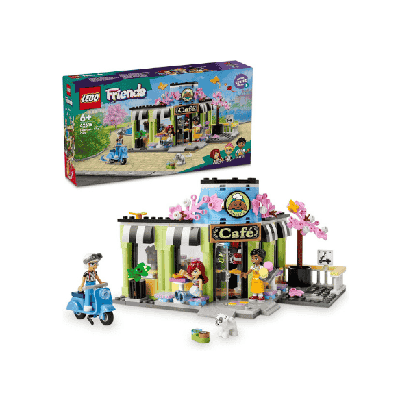 LEGO® Friends Heartlake City Café 42618 Bakery Set for Ages 6+ with 3 Mini-Dolls and Dog Figure