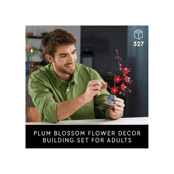 LEGO® Icons Plum Blossom 10369 Low Maintenance Flower Display Set for Adults Perfect for Relaxation!