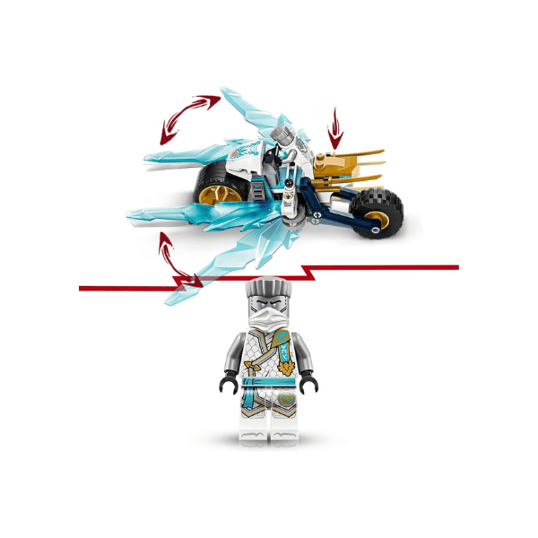 LEGO® NINJAGO® Zane’s Ice Motorcycle 71816 Ninja Set with Minifigure Vehicle for Ages 7+