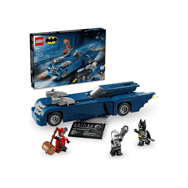 LEGO® DC Batman Batman with The Batmobile vs Harley Quinn & Mr Freeze 76274 Toy for Ages 8+