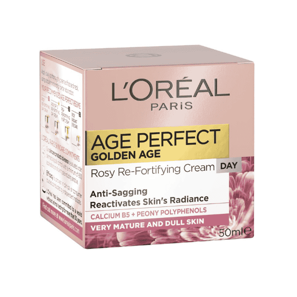 L'Oréal Paris Age Perfect Day Cream for Mature Skin 50ml Radiant Rosy Glow with Calcium B5