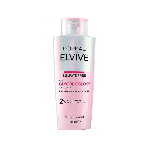 L’Oréal Paris Elvive 200ml Gloss Shampoo with Glycolic Acid for Dull Hair