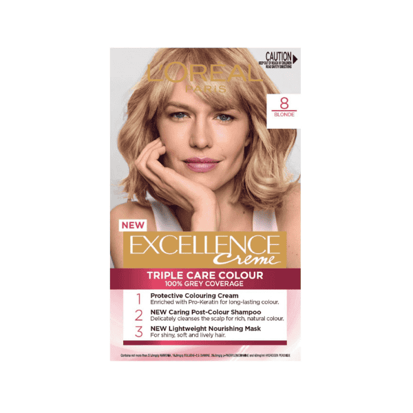 L’Oréal Paris Excellence Crème 8 Blonde Complete Grey Coverage