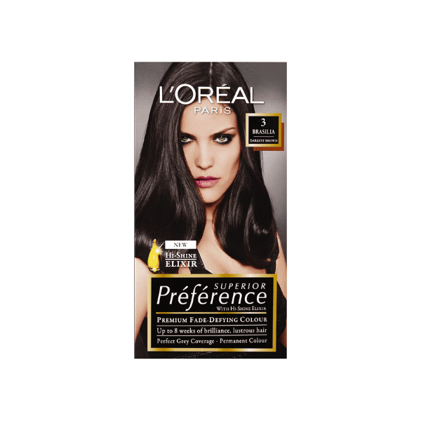 L'Oréal Paris Préférence Permanent Hair Color 3 Brasilia