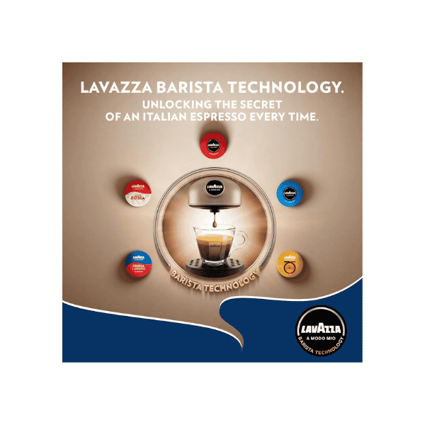 Lavazza A Modo Mio Dek Cremoso Premium 16 Count Coffee Pods for Decaf Lovers