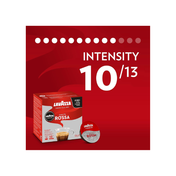 Lavazza A Modo Mio Qualità Rossa Premium 16 Count Coffee Pods for Bold Flavor