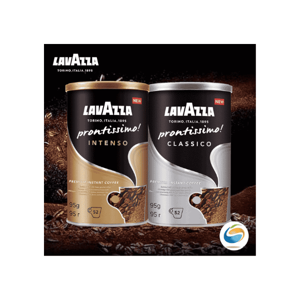 Lavazza Prontissimo Intenso Instant Coffee with Dark Roast and Toasted Aroma