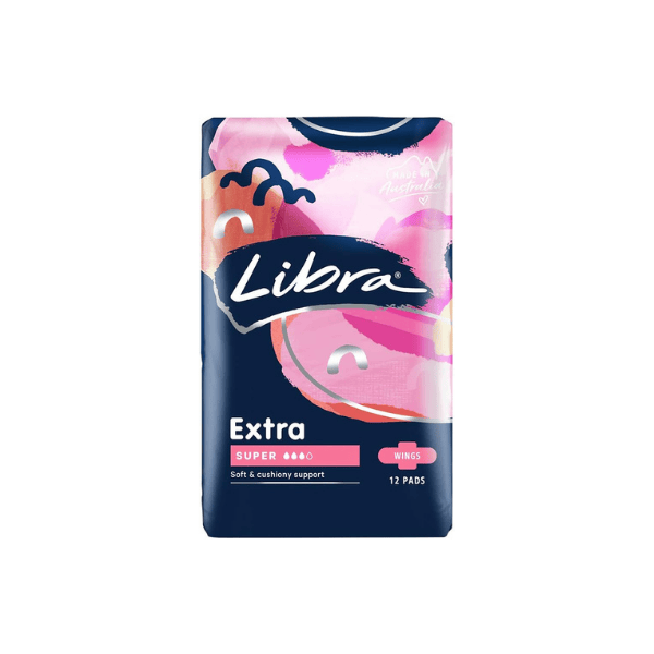 Libra Extra Super Pads with Wings for Maximum Comfort Pack of 12