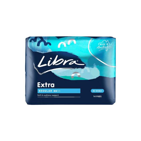 Libra Extra Regular Pads No Wings Reliable Protection and Comfort Pack of 14