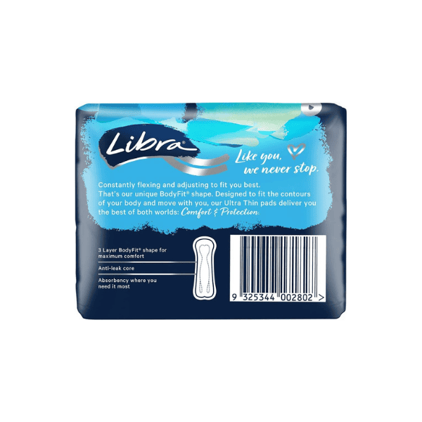 Libra Ultra Thin Regular Pads No Wings Pack of 14