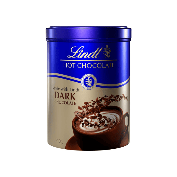 Lindt Dark Chocolate Flakes Tin 210g Premium Dark Chocolate Flakes for Indulgence