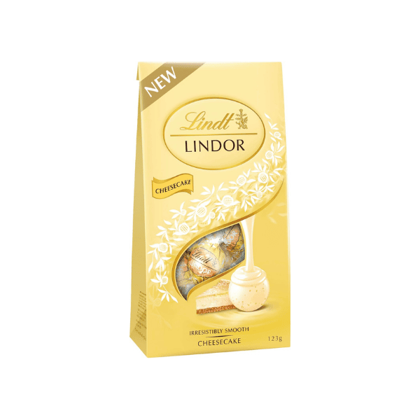 Lindt Lindor Cheesecake White Chocolate 123g Creamy Truffles