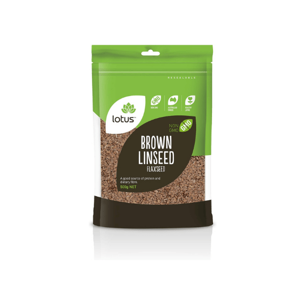 Lotus Brown Linseed Flaxseed 500g – Rich in Omega-3 High-Fiber Superfood