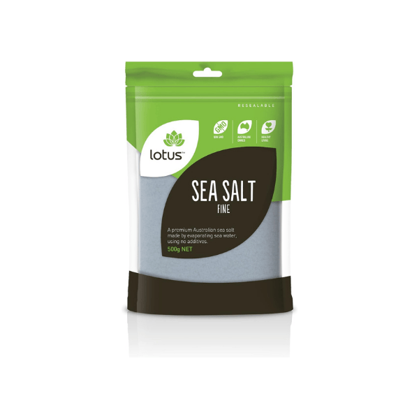 Lotus Fine Sea Salt 500g – Natural Pure and Mineral-Rich Salt for Cooking