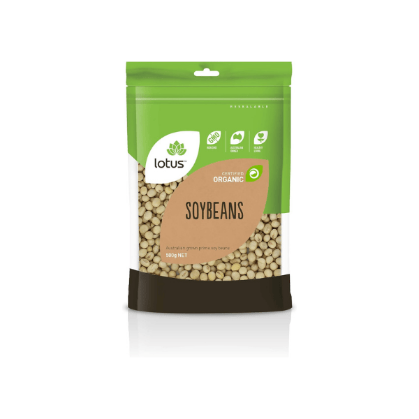 Lotus Organic Soy Beans 500g – Non-GMO & Nutrient-Rich