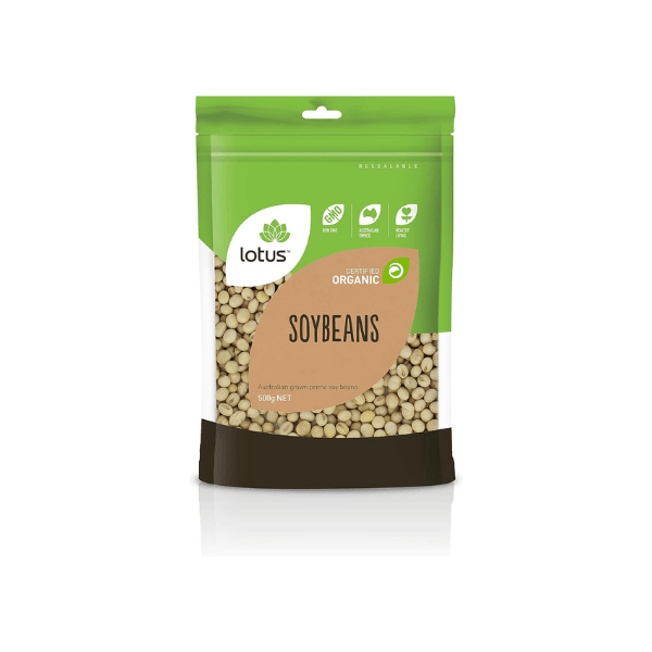 Lotus Organic Soy Beans 500g – Non-GMO & Nutrient-Rich