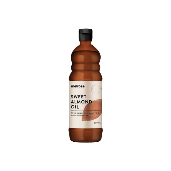 MELROSE Sweet Almond Oil 500ml – Pure Cold-Pressed for Skin & Hair Care