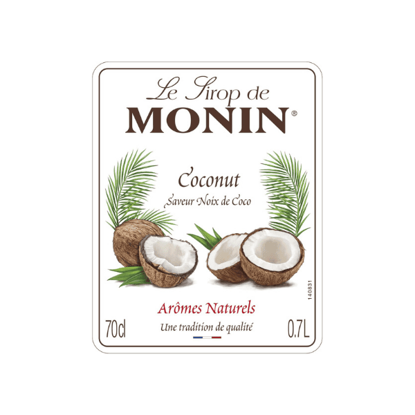 MONIN Coconut Syrup – Sweet Flavor for Cocktails & Smoothies | 700ml