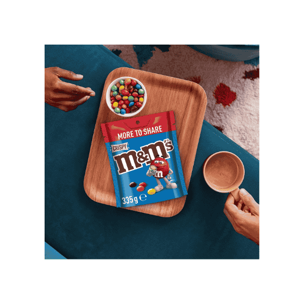 M&M's Crispy Milk Chocolate Share Bag 335g A Delightful Snacking Experience