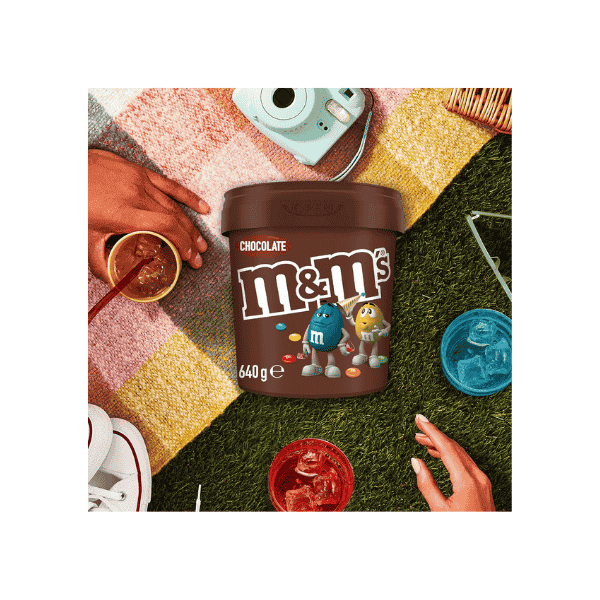 M&M's Milk Chocolate Snack & Share Party Bucket 640g of Pure Delight