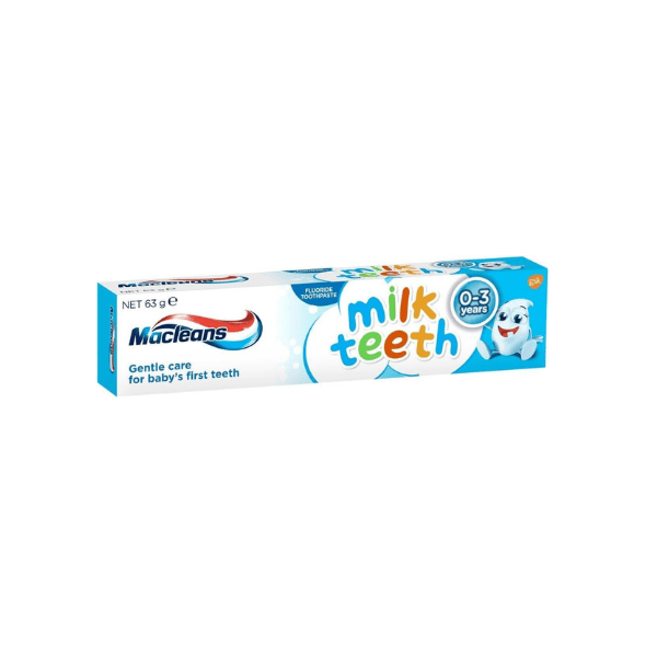 Macleans Fluoride Toothpaste for Infant Milk Teeth Ages (0-3) 63g