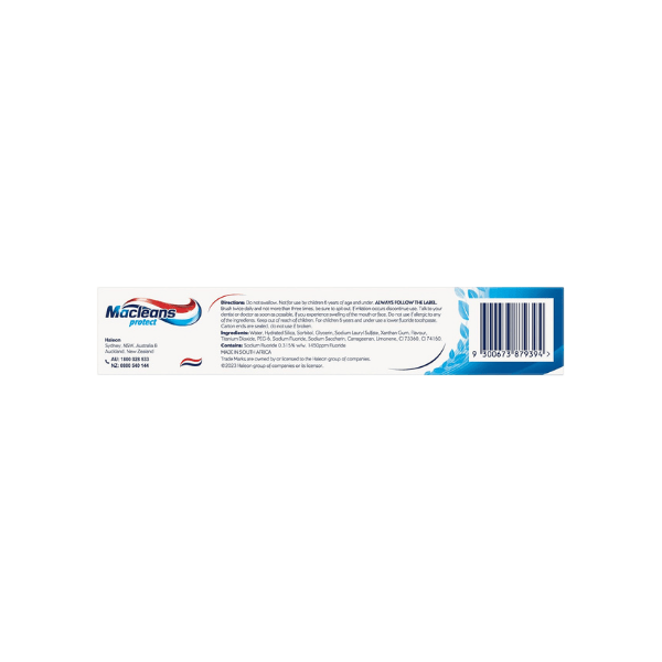 Macleans Fresh Mint Fluoride Toothpaste 170g Protection for Your Smile