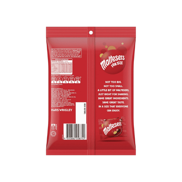 Maltesers Milk Chocolate Party Share Bag Perfect for Sharing with 11 Pieces