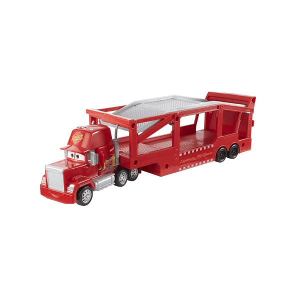 Mattel Disney Pixar Mack Hauler 13-Inch Transporter for 12 Vehicles with Ramp & Storage