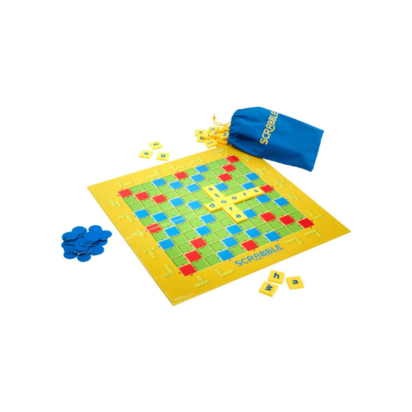 Mattel Scrabble Junior Engaging Kids Crossword Game for Ages 6 to 10