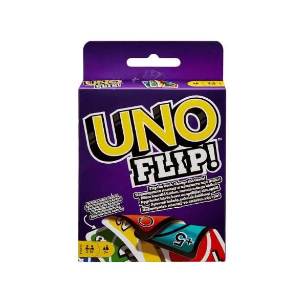 Mattel UNO Flip Ideal Classic Card Game for Kids and Adults Alike